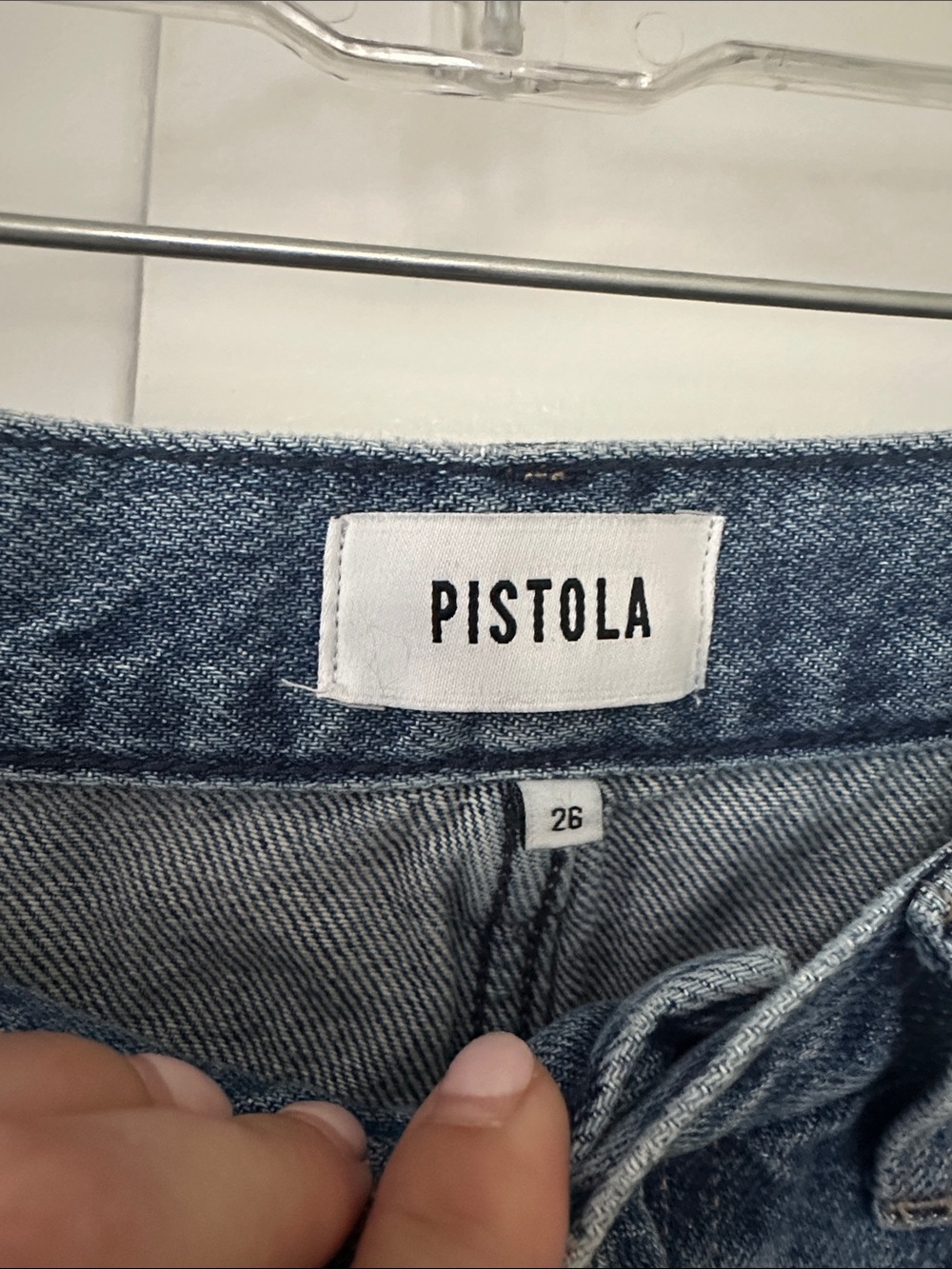 Pistola -  Wide-Leg Jeans in Medium Blue Wash - Picture 4 of 7